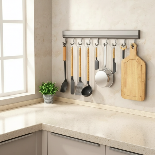 Hakenleiste aus Aluminium für Küche und Haushalt