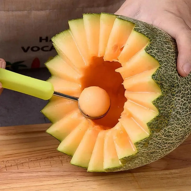 Wassermelonen Schneider – Praktischer Fruchtschneider für Melonen, Schnell & Einfach