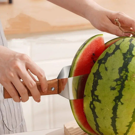 Wassermelonen Schneider aus Edelstahl – Präzises Schneiden für Obst & Gemüse, Einfache Handhabung