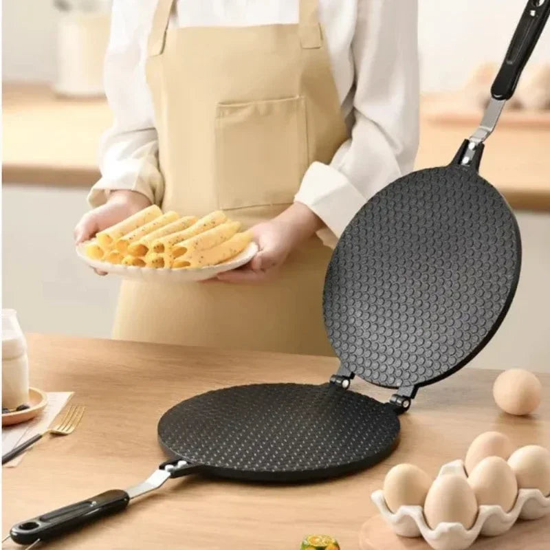 Doppelköpfige Loempia-Maschine 17 cm – Knusprige Frühlingsrollen, Haushaltsgerät für Gasherd