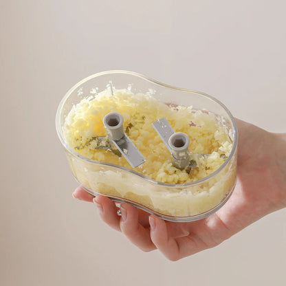 Manuelle Knoblauchschneider – Handbetriebene Küchenmaschine für Knoblauch, Ingwer & Gemüse