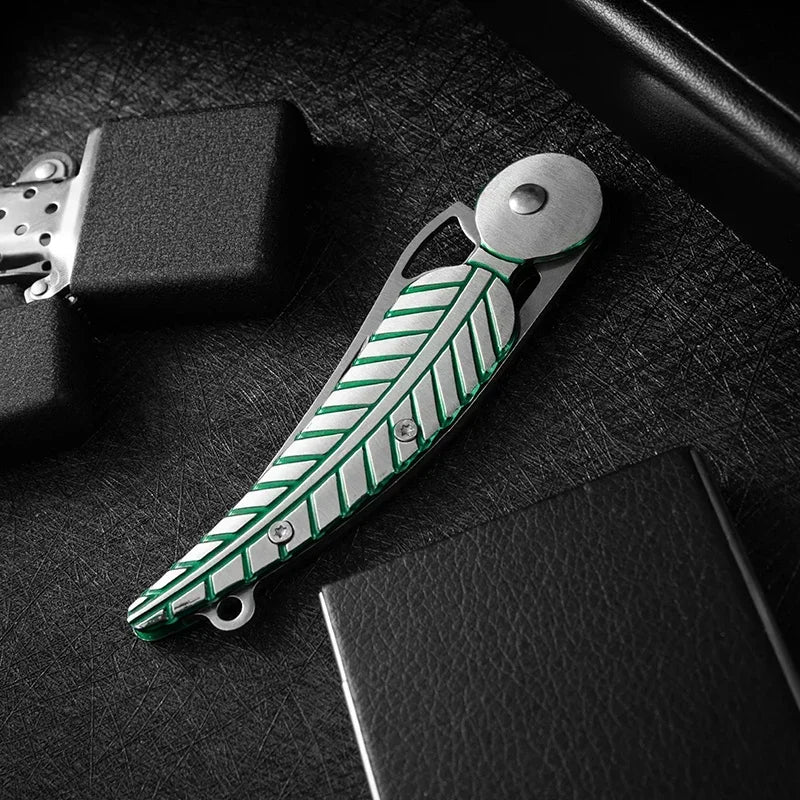 2 Stuks Klappbares Edelstahl Taschenmesser – Leichtes Outdoor- & Küchenmesser, Vielseitig für Camping, Reise & Alltag