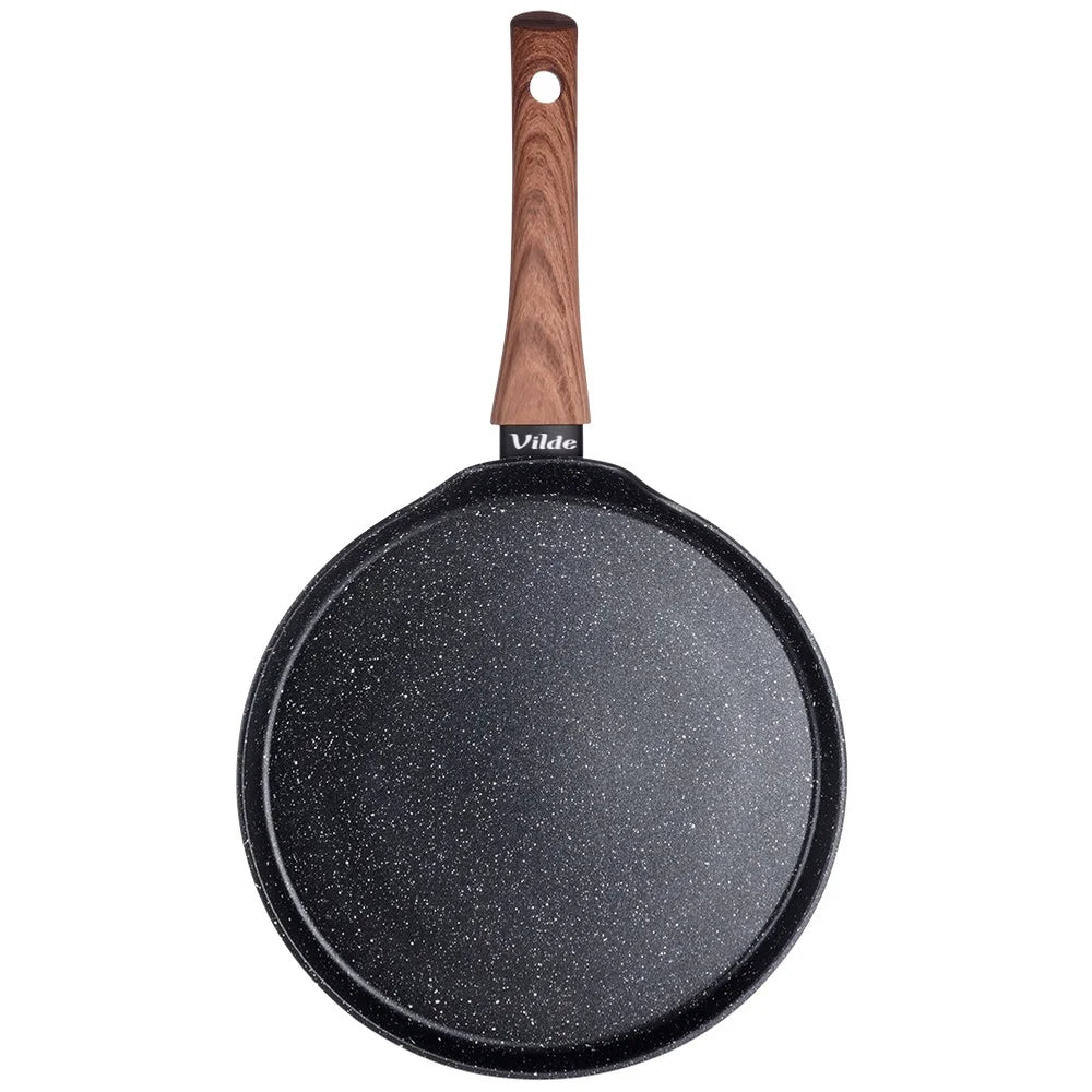 Pfannkuchenpfanne mit Granit-Antihaftbeschichtung 24 cm – Aluminium, Induktionsgeeignet