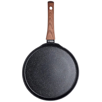 Pfannkuchenpfanne mit Granit-Antihaftbeschichtung 24 cm – Aluminium, Induktionsgeeignet