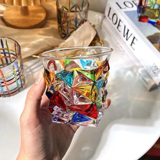 Handbemalte Kristallgläser – 4-teiliges Set mit 300 ml