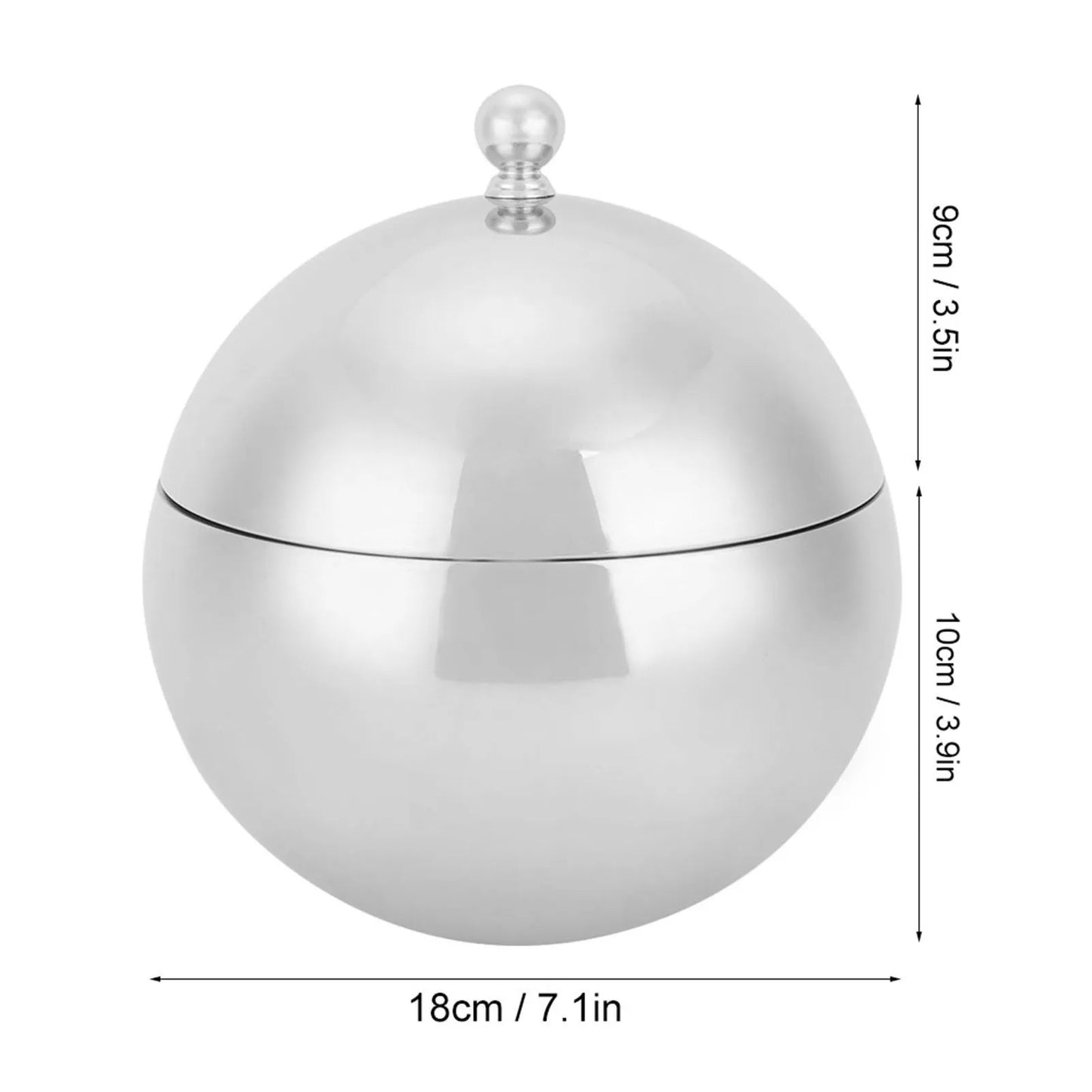 Doppelwandiger Eiseimer aus Edelstahl 2L mit Deckel – Isolierter Behälter für Champagner, Wein & Partys
