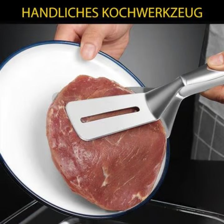 Doppelseitiger Schaufelclip aus Edelstahl – Praktisches Küchenutensil für Servieren und Greifen
