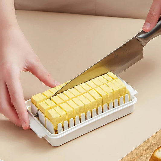 Butter- und Käse-Aufbewahrungsbox mit Deckel – Kompakte Lebensmittelbox für den Kühlschrank
