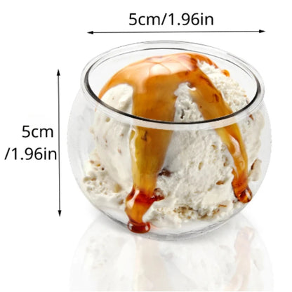 10er-Set transparente Dessertbecher – 120 ml – BPA-frei & wiederverwendbar