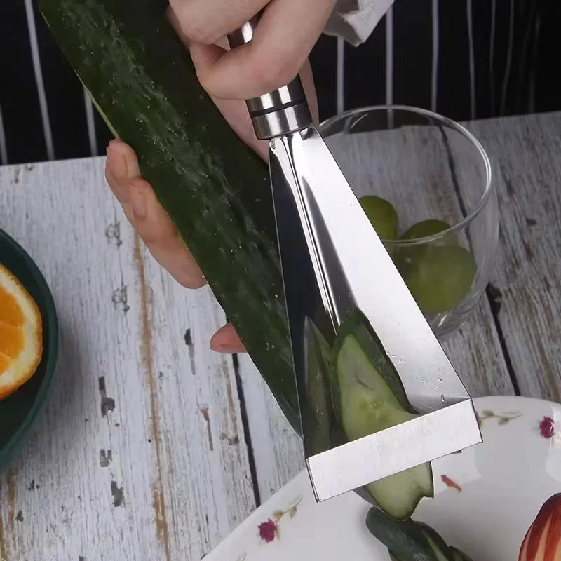 Dreieckiges Obstschneidemesser aus Edelstahl – Präzise Schnitte für Obst- und Gemüse-Dekoration