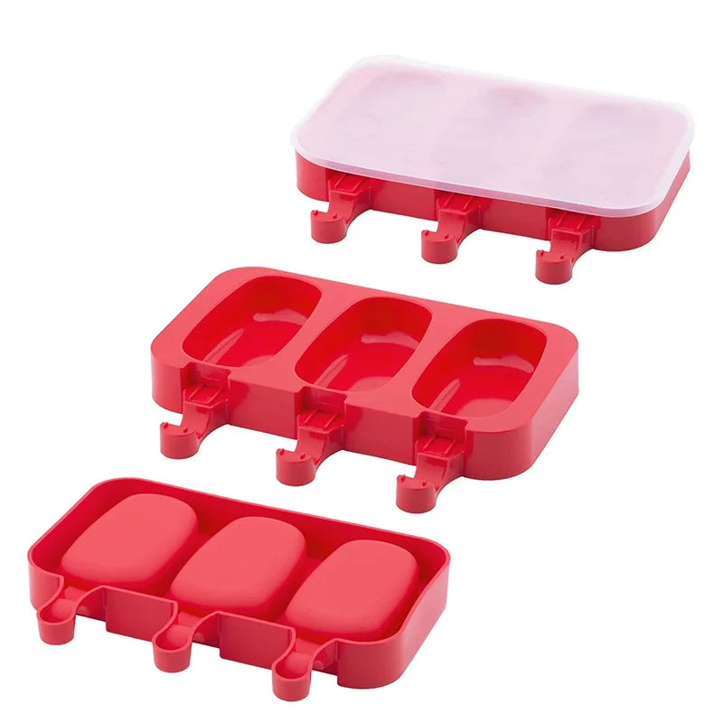 Silikon Eisform mit 20 Stielen – DIY Eis am Stiel & Schokoladenform – BPA-frei