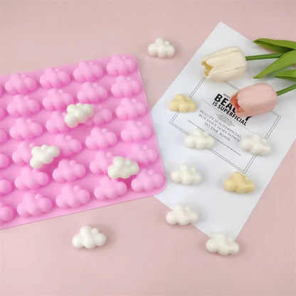 2 Stück Clouds Silikonform – Wettermotiv – Flexibel & Antihaft – 21,6 x 16 cm