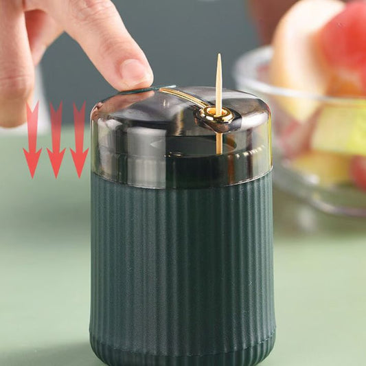 Automatischer Pop-up Zahnstocher Spender – Hygienisch, Einfach zu Handhaben, 2 Stück Set