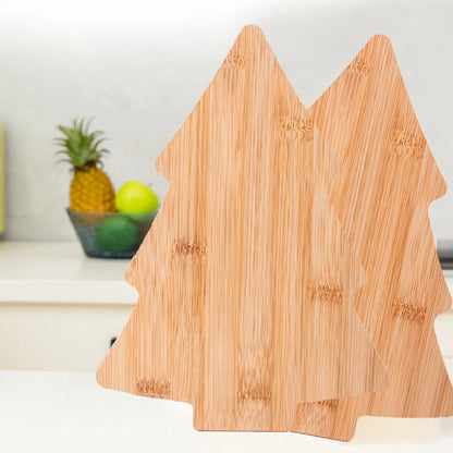 Bambus Servierbrett in Tannenbaumform – Schneidebrett & Käseplatte 27,5 x 20 cm