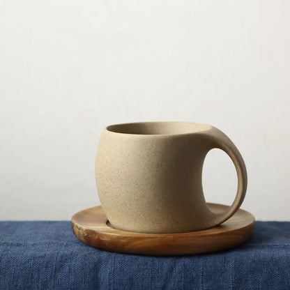 Set aus 3 Kaffeetassen mit Untertassen – Keramik – 220 ml – Perfekt für Frühstück & Nachmittagstee