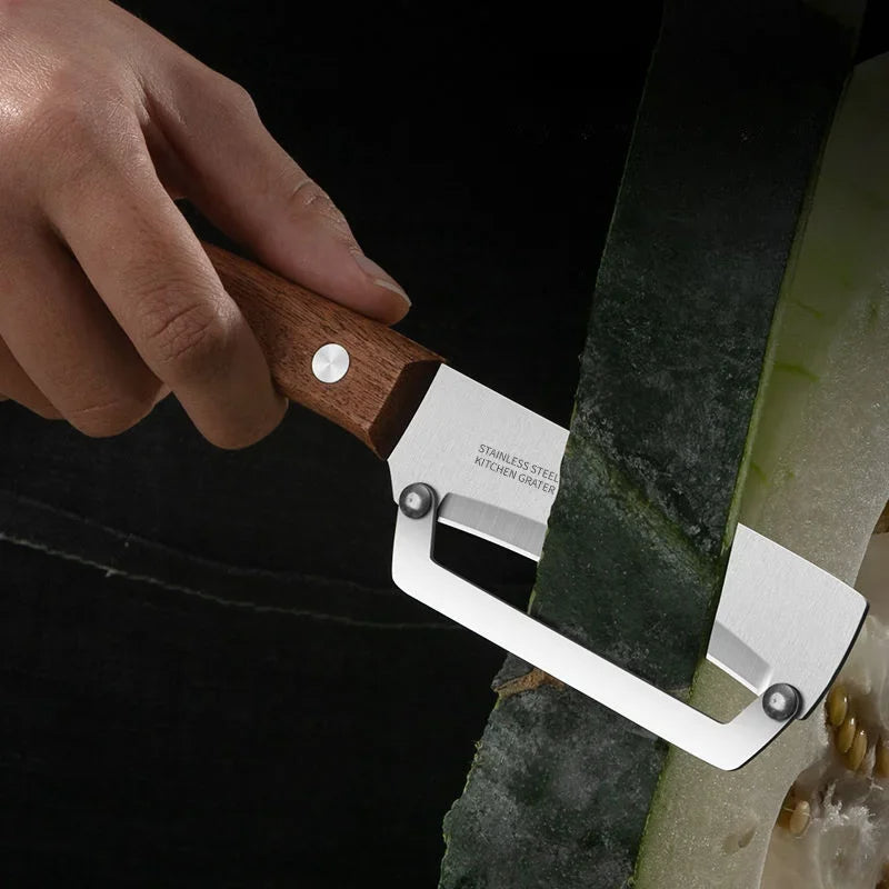 Hochwertiges Schälmesser mit Holzgriff – Obst- und Gemüseschäler, 18,6 cm