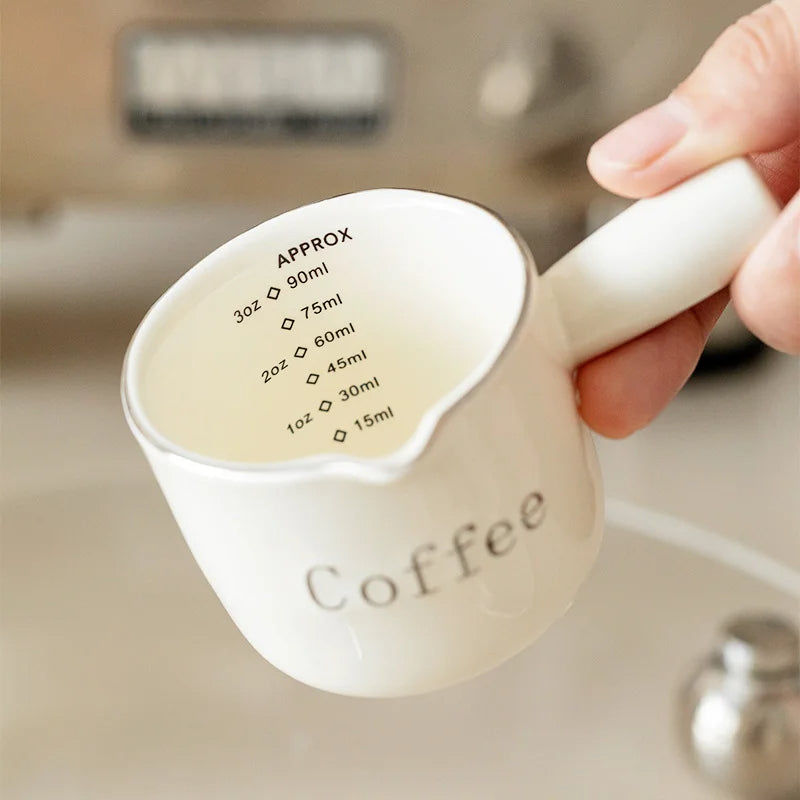 Mini Milchkanne aus Keramik – 100 ml für Latte Art & Kaffee