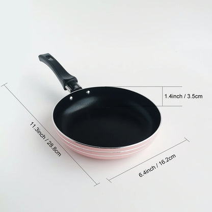 Antihaft Bratpfanne 6,5 Zoll – Aluminium, Flache Pfanne für tägliches Kochen