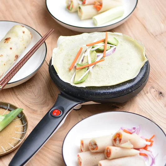 Elektrischer Crêpe Maker – Antihaft Crêpepfanne, 1000 Watt – Perfekt für Crêpes und Pfannkuchen