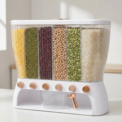 Kornspender mit 6 Fächern