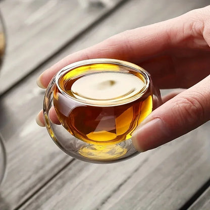 Doppelwandige Teegläser | Antihaft | Hält Getränke warm | Glas