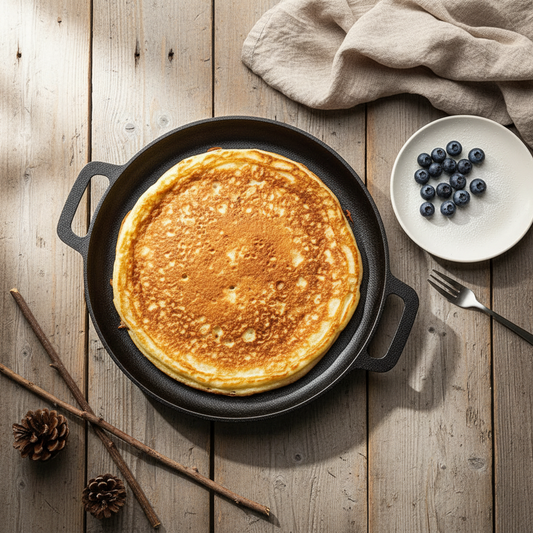 Gusseisenpfanne mit Doppelgriff, 27,5 cm