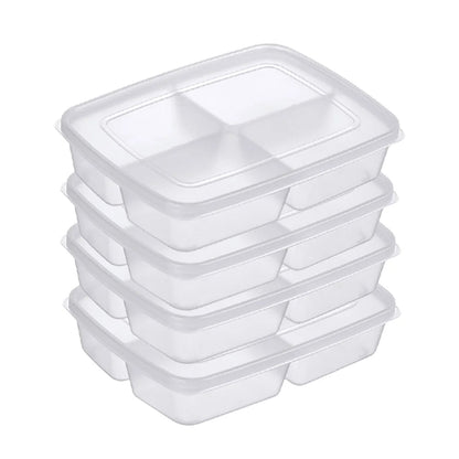 4er-Set transparente Aufbewahrungsboxen für den Kühlschrank – Große Kapazität, mit 4 Fächern, ideal für gefrorenes Fleisch und Lebensmittel
