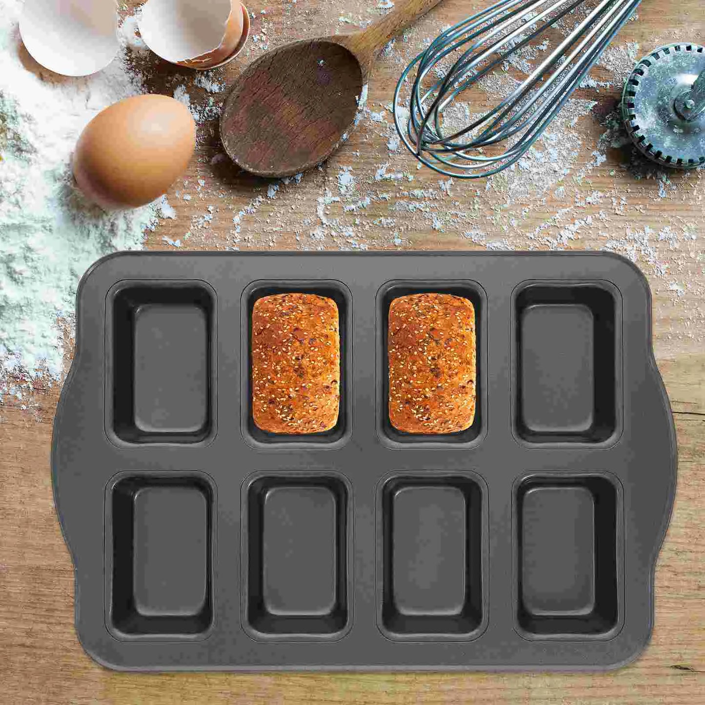 Mini Kastenform Backform aus Kohlenstoffstahl – Antihaft für Brot, Kuchen und Hotdogs
