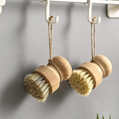 Set aus 3 natürlichen Spülbürsten mit Holzgriff – Sisal  Kokosborsten – umweltfreundlich