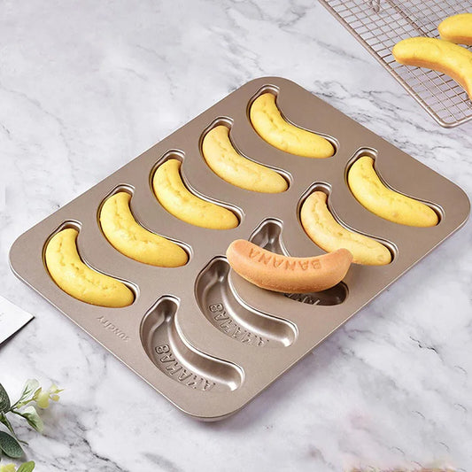 Madeleine Backform 10er Set – Antihaft Muffinform aus Kohlenstoffstahl für feine Gebäckkreationen
