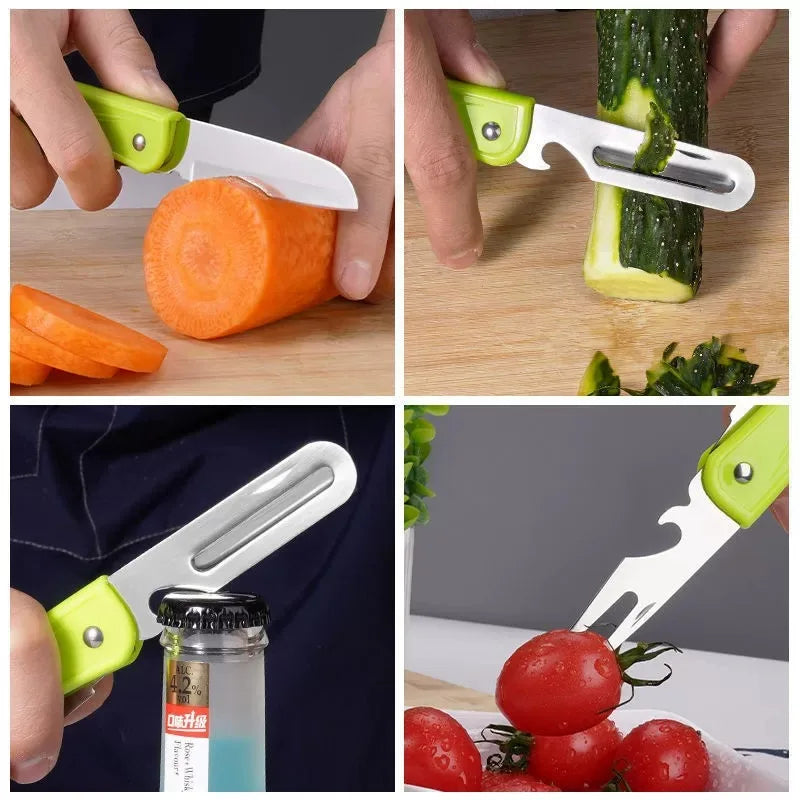 Klappbares Obst- und Gemüsemesser Edelstahl – Kompakt & Vielseitig