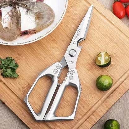 Hochwertige Küchenschere aus Edelstahl – Vielseitige Haushaltsschere für Fleisch, Geflügel und Kräuter