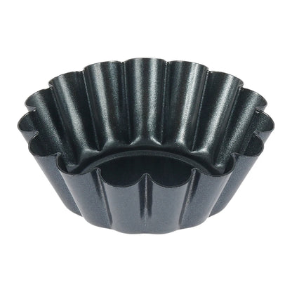 12er muffin backform aus kohlenstoffstahl – antihaftbeschichtet, wiederverwendbar, für cupcakes, pudding & kleine eierkuchen