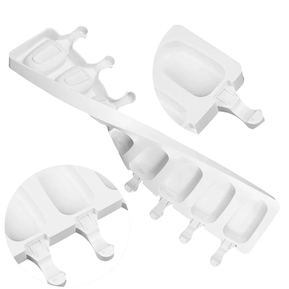 Silikon Eisformen für 8 Stieleis – Magnum Form – Wiederverwendbar – 41,8 x 12,9 cm