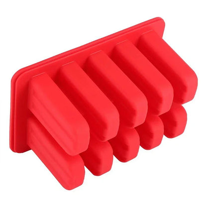 Eisformen aus Silikon – 10er Set – Lebensmittelecht & BPA-frei – 8,8 x 5,7 Zoll