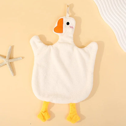 Handtuch-Set 2 Stück – Doppelseitig & Verdickt – Koraalflor – Super Absorbierend – Enten-Design
