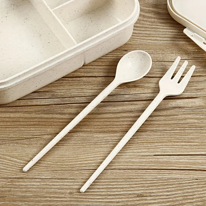 Lunchbox mit Fächern – Bento-Box für Schule, Büro & Kantine – 20x15x6 cm
