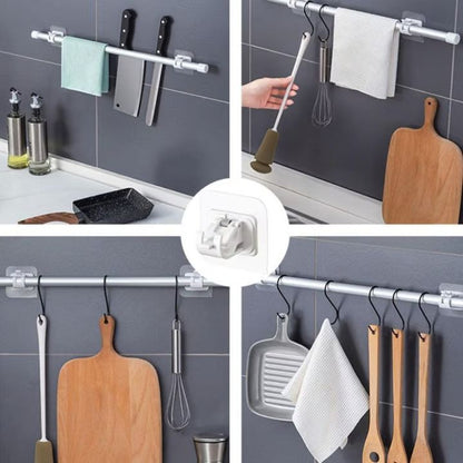 Selbstklebende Gardinenhaken ohne Bohren – 2er Set