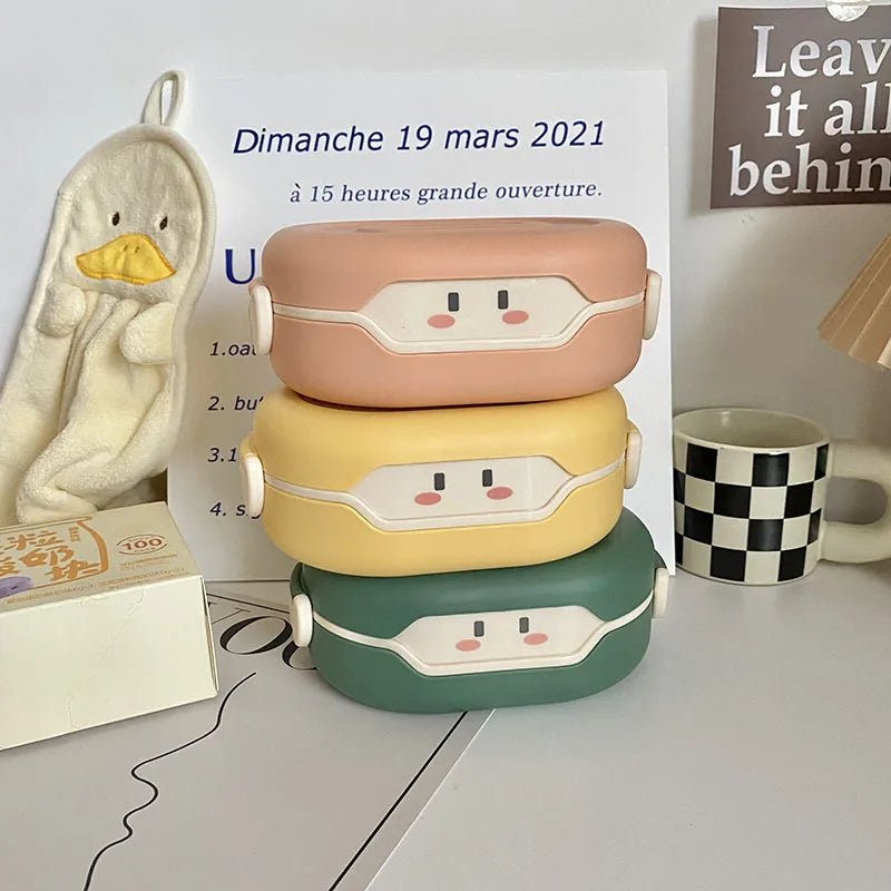 Bento Lunchbox für Kinder – 780 ml Brotdose im Japanischen Stil – Kawaii Lunchbox für Schule & Kindergarten