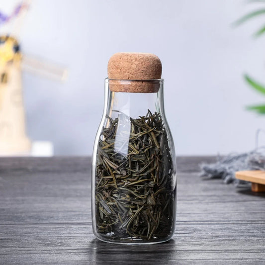 Glasflasche mit Korkdeckel – Luftdichte Aufbewahrung für Getränke & Trockenwaren – 150ml, 300ml, 600ml