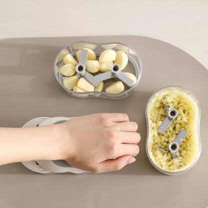 Manuelle Knoblauchschneider – Handbetriebene Küchenmaschine für Knoblauch, Ingwer & Gemüse