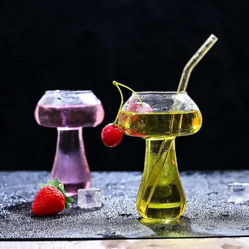 Pilzförmiges Cocktailglas – 260 ml – Transparentes Glas – Vielseitig einsetzbar