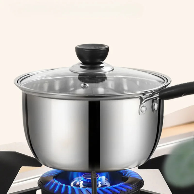 Edelstahl Soßentopf 18 cm – Antihaft, Hitzebeständig, Ideal für Milch, Kaffee & Suppe
