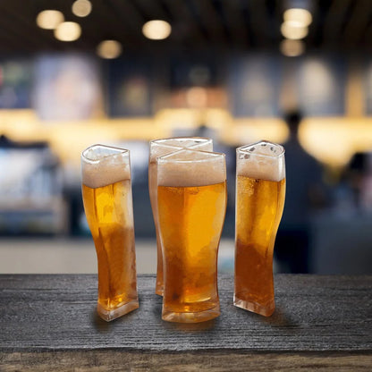 Biergläser Set – 4-in-1 Design – Acryl – Stapelbar & Bruchsicher