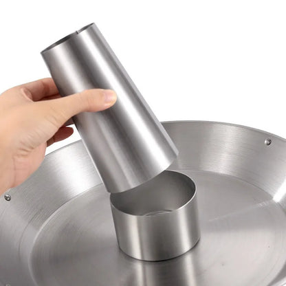 BBQ Hähnchenhalter aus Edelstahl – Bierdosenhalter für Grill & Backofen – Rostfrei, Silber