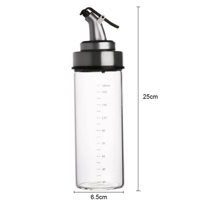 500ml Ölflasche aus Borosilikatglas – Tropffreier Spender für Öl, Essig & Sojasauce – Staubdicht & Hygienisch