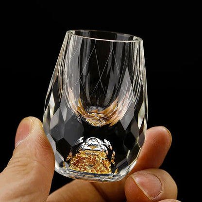 Kristall-Schnapsglas | Antihaft | Stabile Basis für sicheren Halt | Kristallglas