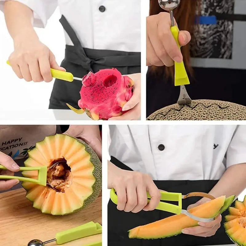 Wassermelonen Schneider – Praktischer Fruchtschneider für Melonen, Schnell & Einfach