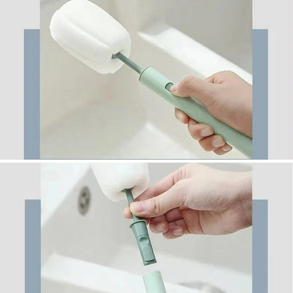 2er Set Soft Sponge Cup Brush, Lange Griffe, Flaschen- & Glasbürste für Reinigung von Gläsern, Tassen und Flaschen – Spülbürste für Küche