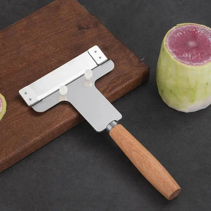 Radieschenschneider | Verstellbar | Gleichmäßige Schnitte | Metall